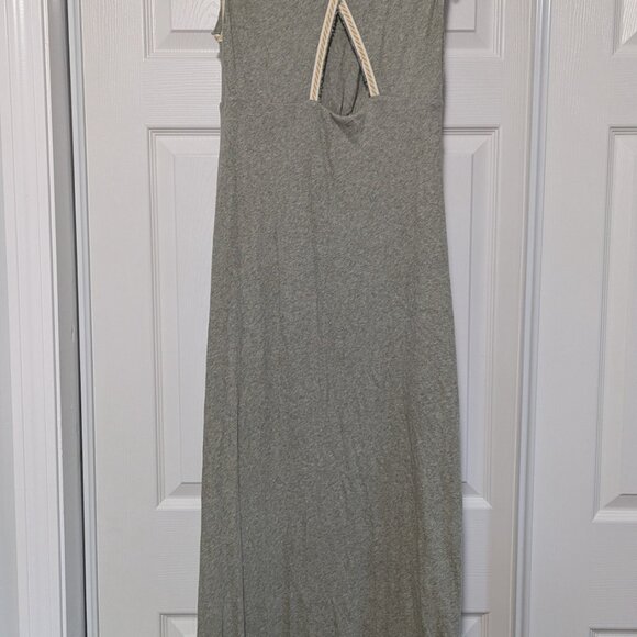 Free People Size Medium Sage Green Maxi Dress Open Back - Picture 3 of 5